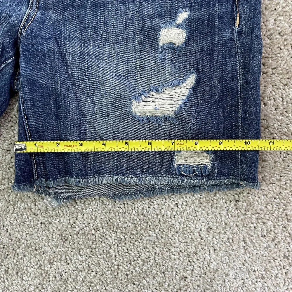 American Eagle Outfitters Denim Shorts Womens 10 34W Blue Distressed Cutoff